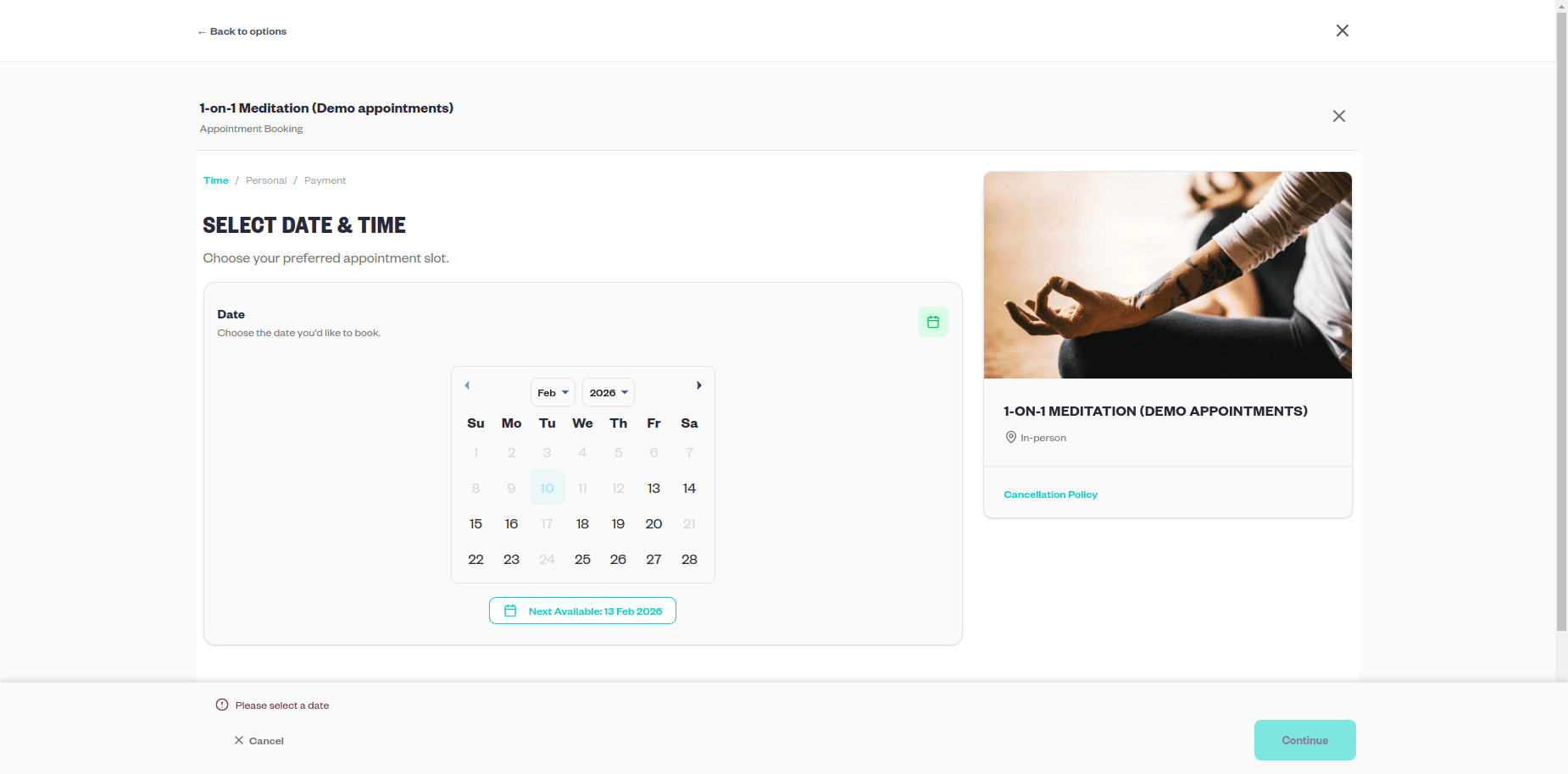 Booking & Scheduling screenshot 2